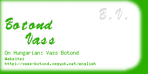 botond vass business card